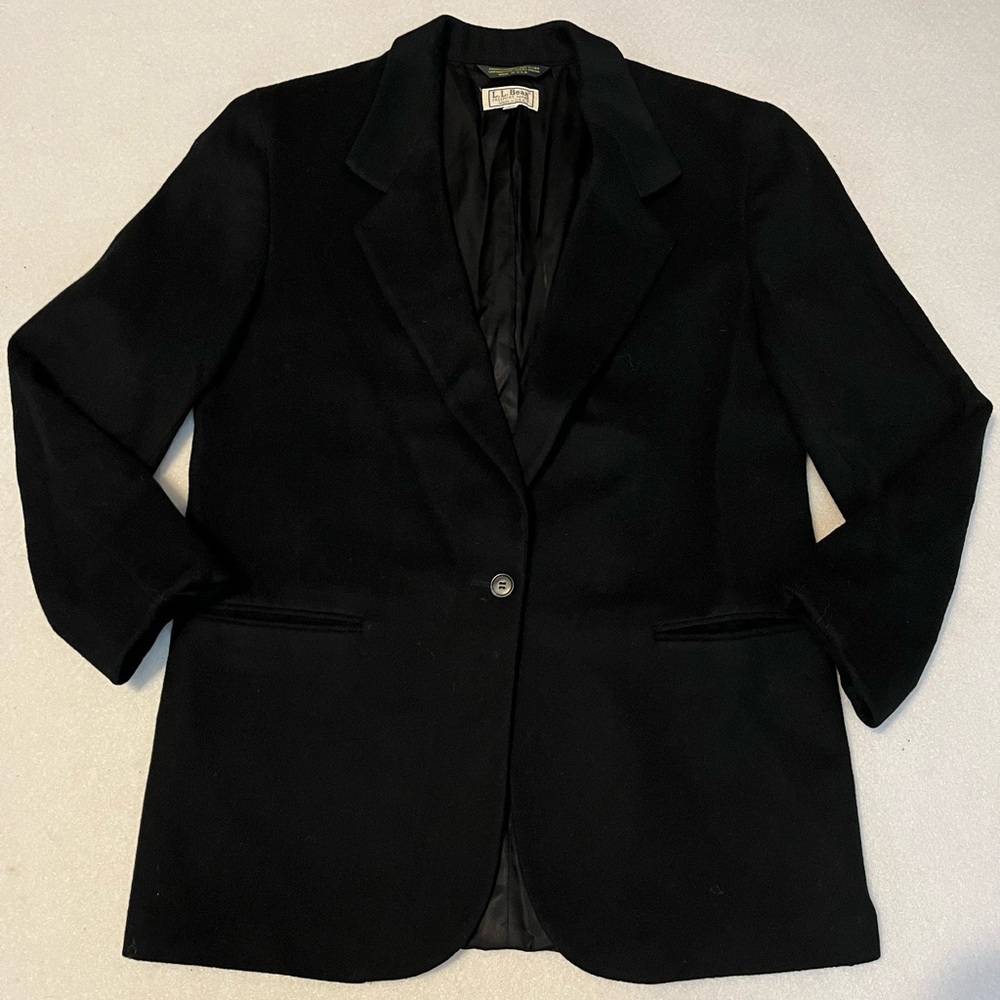 LL Bean‎ Women’s Blazer/Jacket Black Sz 10R